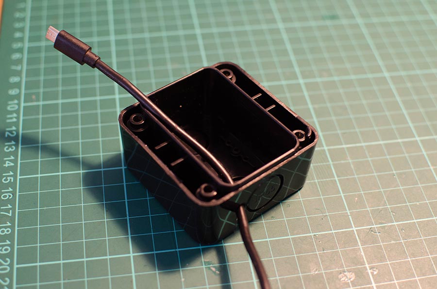 The cable installed